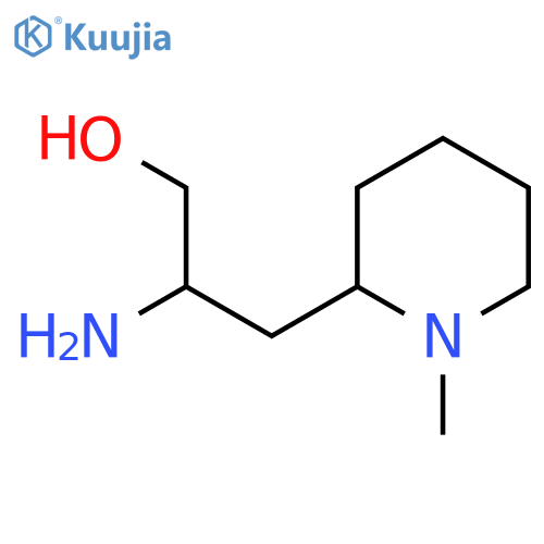 2-amino-3-(1-methylpiperidin-2-yl)propan-1-ol structure