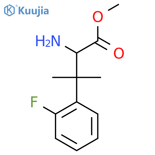 methyl 2-amino-3-(2-fluorophenyl)-3-methylbutanoate structure