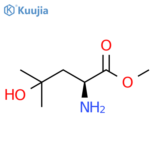 methyl 2-amino-4-hydroxy-4-methylpentanoate structure