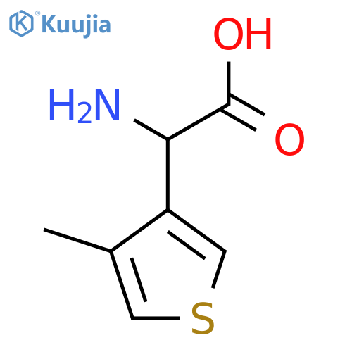 2-amino-2-(4-methylthiophen-3-yl)acetic acid structure