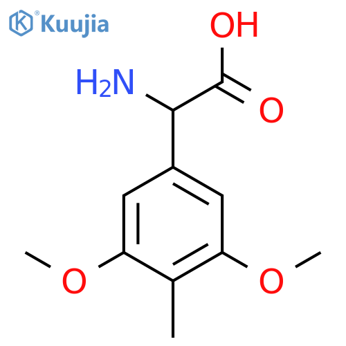 2-amino-2-(3,5-dimethoxy-4-methylphenyl)acetic acid structure