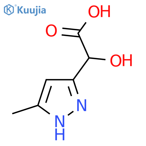 2-hydroxy-2-(5-methyl-1H-pyrazol-3-yl)acetic acid structure