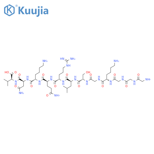 L-Valine,N2-[5-[(3aS,4S,6aR)-hexahydro-2-oxo-1H-thieno[3,4-d]imidazol-4-yl]-1-oxopentyl]-L-lysyl-L-arginyl-L-phenylalanyl-L-alanyl-L-arginyl-L-lysylglycyl-L-seryl-L-leucyl-L-arginyl-L-glutaminyl-L-lysyl-L-asparaginyl-(9CI) structure