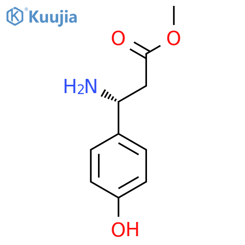 Methyl (3R)-3-amino-3-(4-hydroxyphenyl)propanoate structure