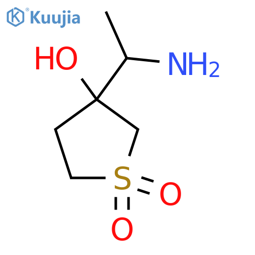 3-(1-Aminoethyl)-3-hydroxy-1lambda6-thiolane-1,1-dione structure