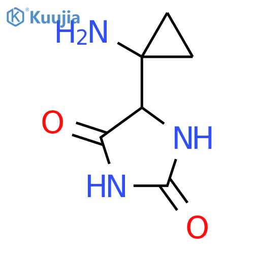 5-(1-Aminocyclopropyl)imidazolidine-2,4-dione structure