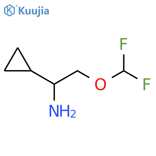 1-cyclopropyl-2-(difluoromethoxy)ethan-1-amine structure