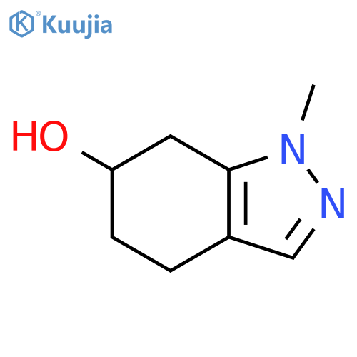 1-methyl-4,5,6,7-tetrahydro-1H-indazol-6-ol structure