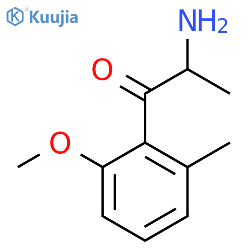 2-amino-1-(2-methoxy-6-methylphenyl)propan-1-one structure