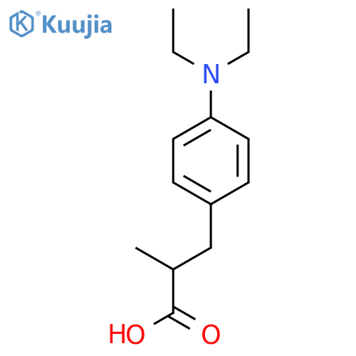 3-4-(diethylamino)phenyl-2-methylpropanoic acid structure