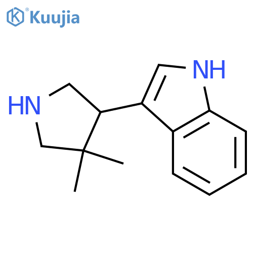 3-(4,4-dimethylpyrrolidin-3-yl)-1H-indole structure