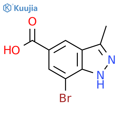 7-Bromo-3-methyl-1H-indazole-5-carboxylic acid structure