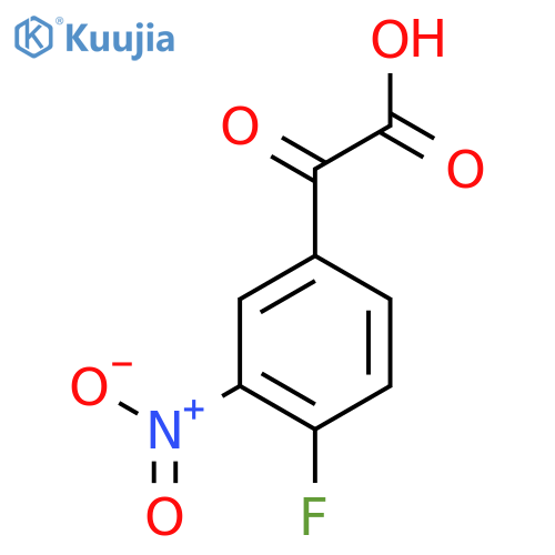 2-(4-Fluoro-3-nitrophenyl)-2-oxoacetic acid structure