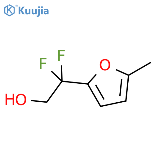 2,2-difluoro-2-(5-methylfuran-2-yl)ethan-1-ol structure