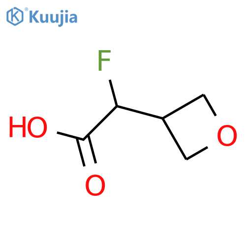 2-Fluoro-2-(oxetan-3-yl)acetic acid structure