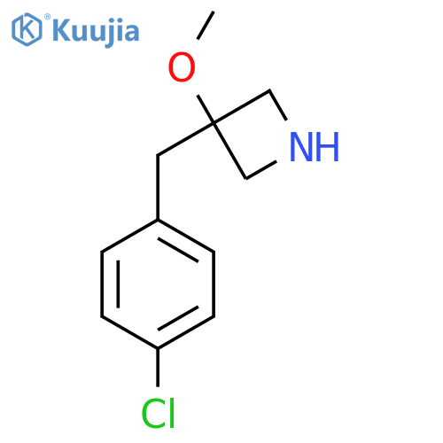 3-(4-chlorophenyl)methyl-3-methoxyazetidine structure