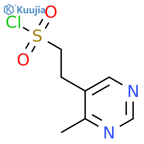 2-(4-methylpyrimidin-5-yl)ethane-1-sulfonyl chloride structure