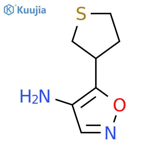5-(thiolan-3-yl)-1,2-oxazol-4-amine structure