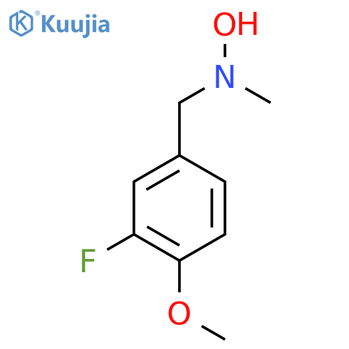 N-(3-fluoro-4-methoxyphenyl)methyl-N-methylhydroxylamine structure