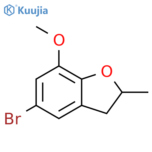 5-bromo-7-methoxy-2-methyl-2,3-dihydro-1-benzofuran structure