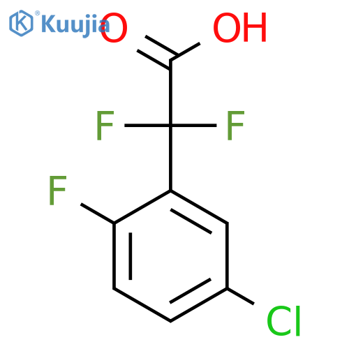 2-(5-chloro-2-fluorophenyl)-2,2-difluoroacetic acid structure