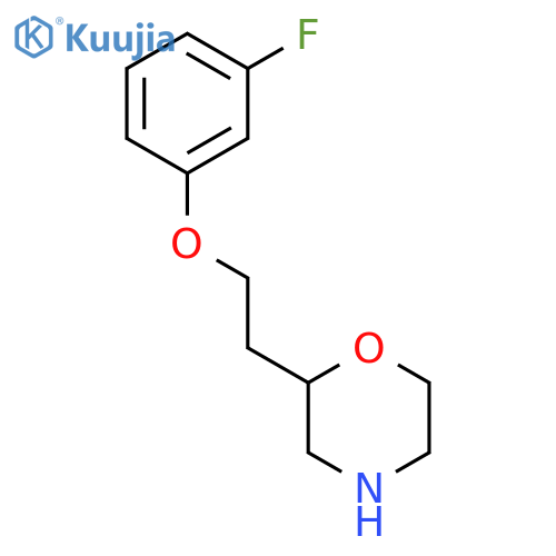 2-2-(3-fluorophenoxy)ethylmorpholine structure