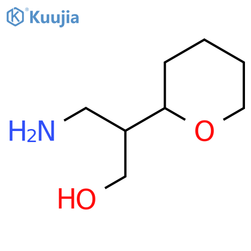 3-amino-2-(oxan-2-yl)propan-1-ol structure