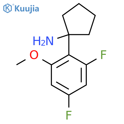 1-(2,4-difluoro-6-methoxyphenyl)cyclopentan-1-amine structure