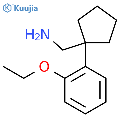 1-(2-ethoxyphenyl)cyclopentylmethanamine structure