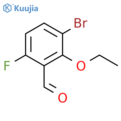 Benzaldehyde, 3-bromo-2-ethoxy-6-fluoro- structure