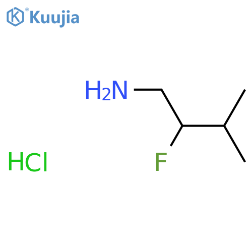 2-Fluoro-3-methylbutan-1-amine hydrochloride structure