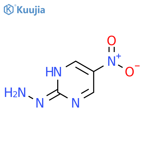2-hydrazinyl-5-nitropyrimidine structure