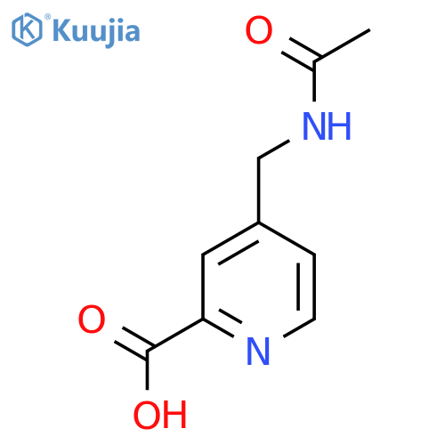 4-(Acetamidomethyl)pyridine-2-carboxylic acid structure
