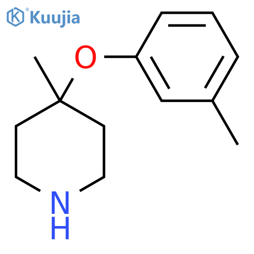 4-methyl-4-(3-methylphenoxy)piperidine structure