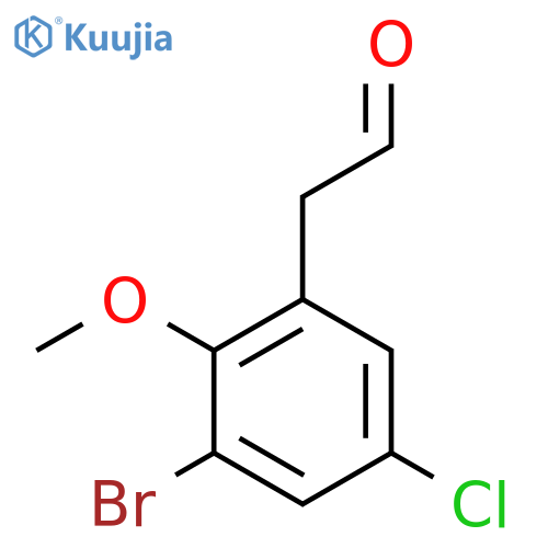 2-(3-bromo-5-chloro-2-methoxyphenyl)acetaldehyde structure