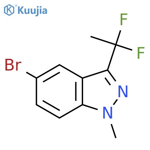 5-bromo-3-(1,1-difluoroethyl)-1-methyl-1H-indazole structure