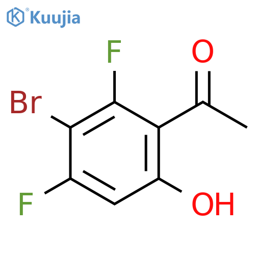 1-(3-bromo-2,4-difluoro-6-hydroxyphenyl)ethan-1-one structure