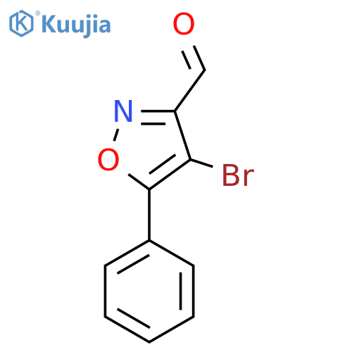 4-Bromo-5-phenyl-1,2-oxazole-3-carbaldehyde structure