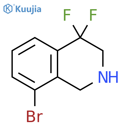 8-bromo-4,4-difluoro-2,3-dihydro-1H-isoquinoline structure