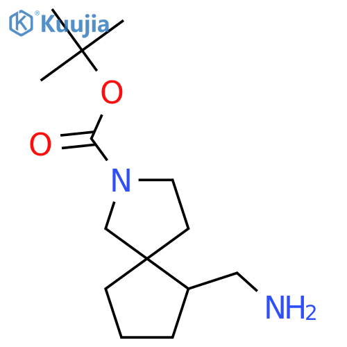 tert-butyl 6-(aminomethyl)-2-azaspiro4.4nonane-2-carboxylate structure