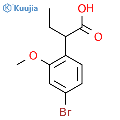 2-(4-bromo-2-methoxyphenyl)butanoic acid structure