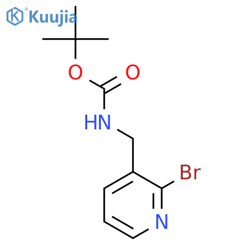 tert-butyl N-[(2-bromopyridin-3-yl)methyl]carbamate structure