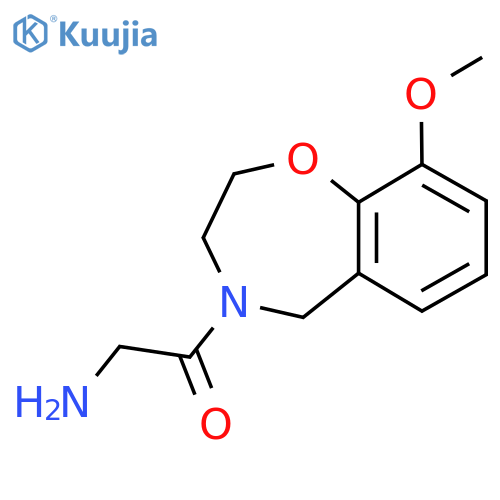 2-Amino-1-(9-methoxy-2,3-dihydrobenzo[f][1,4]oxazepin-4(5H)-yl)ethan-1-one structure