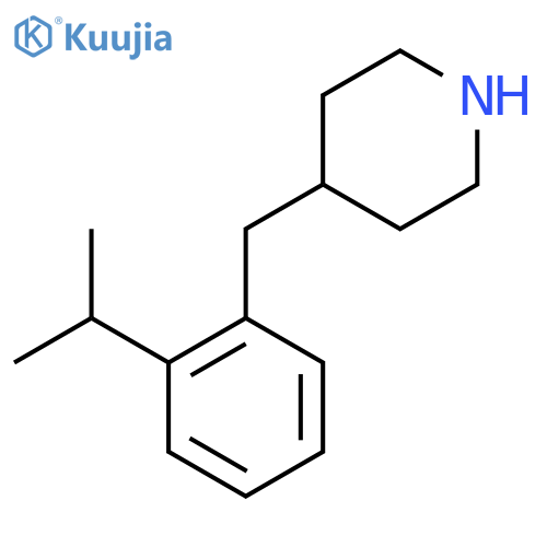 4-{2-(propan-2-yl)phenylmethyl}piperidine structure