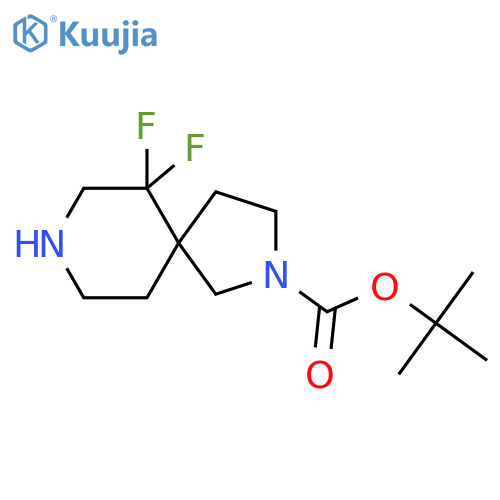 tert-Butyl 6,6-difluoro-2,8-diazaspiro[4.5]decane-2-carboxylate structure