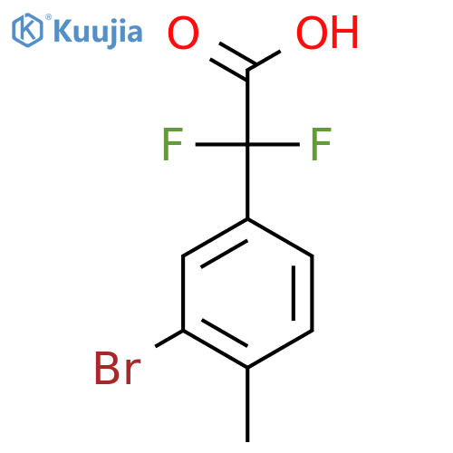 2-(3-bromo-4-methylphenyl)-2,2-difluoroacetic acid structure