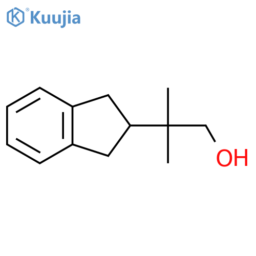 2-(2,3-dihydro-1H-inden-2-yl)-2-methylpropan-1-ol structure