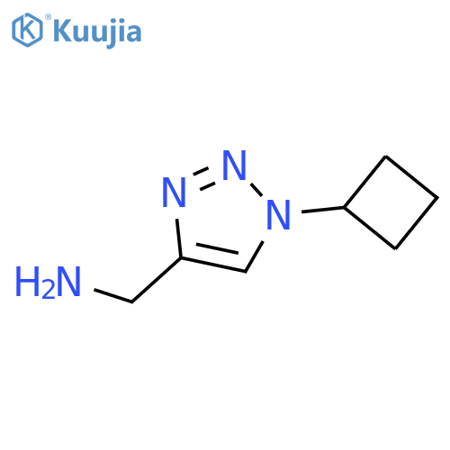 (1-cyclobutyl-1H-1,2,3-triazol-4-yl)methanamine structure