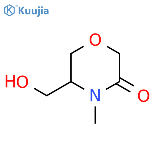 5-(Hydroxymethyl)-4-methylmorpholin-3-one structure