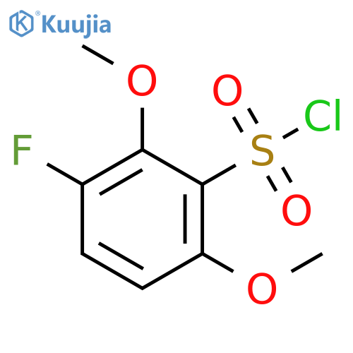 3-fluoro-2,6-dimethoxybenzene-1-sulfonyl chloride structure